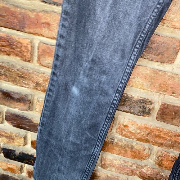Freeworld Gray Black Denim Messenger Skinny Jeans Men's Size 31x30 - Picture 4 of 7